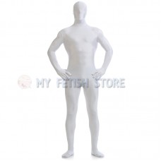 Full Body White Lycra Spandex Bodysuit Solid Color Zentai suit Halloween Fancy Dress Costume Full Body White Lycra Spandex Bodysuit Solid Color Zentai suit Halloween Fancy Dress Costume